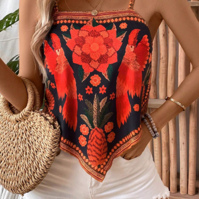 Loose Printed Tank Top