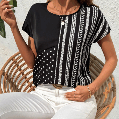 Petal Keyhole Blouse